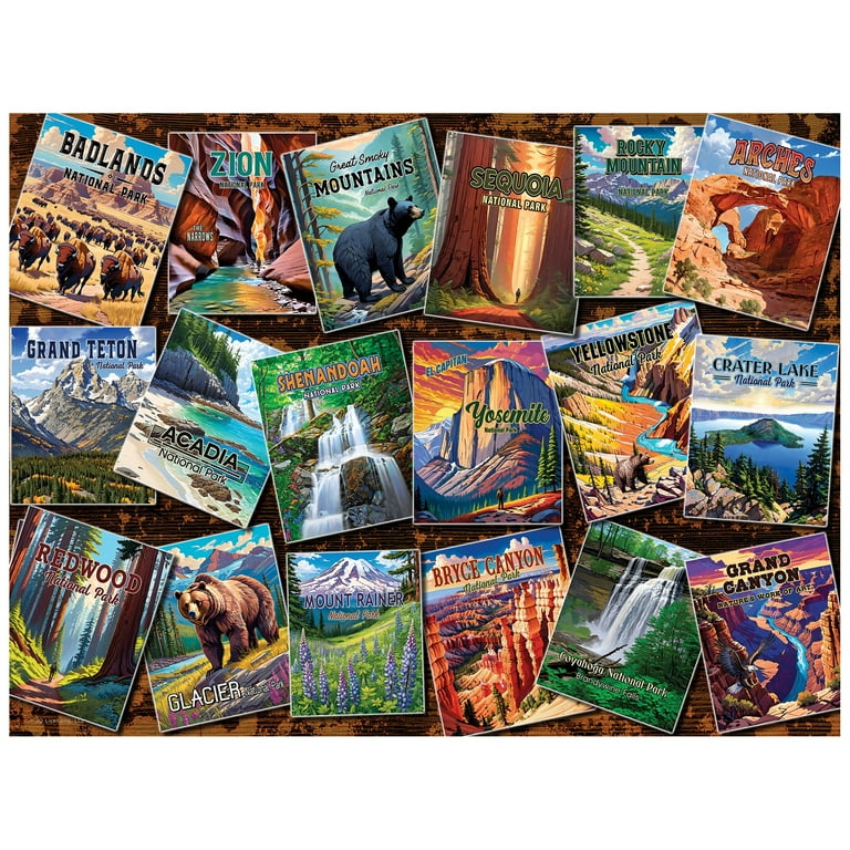 RoseArt Kodak 350-Piece National Parks Adult Interlocking Jigsaw