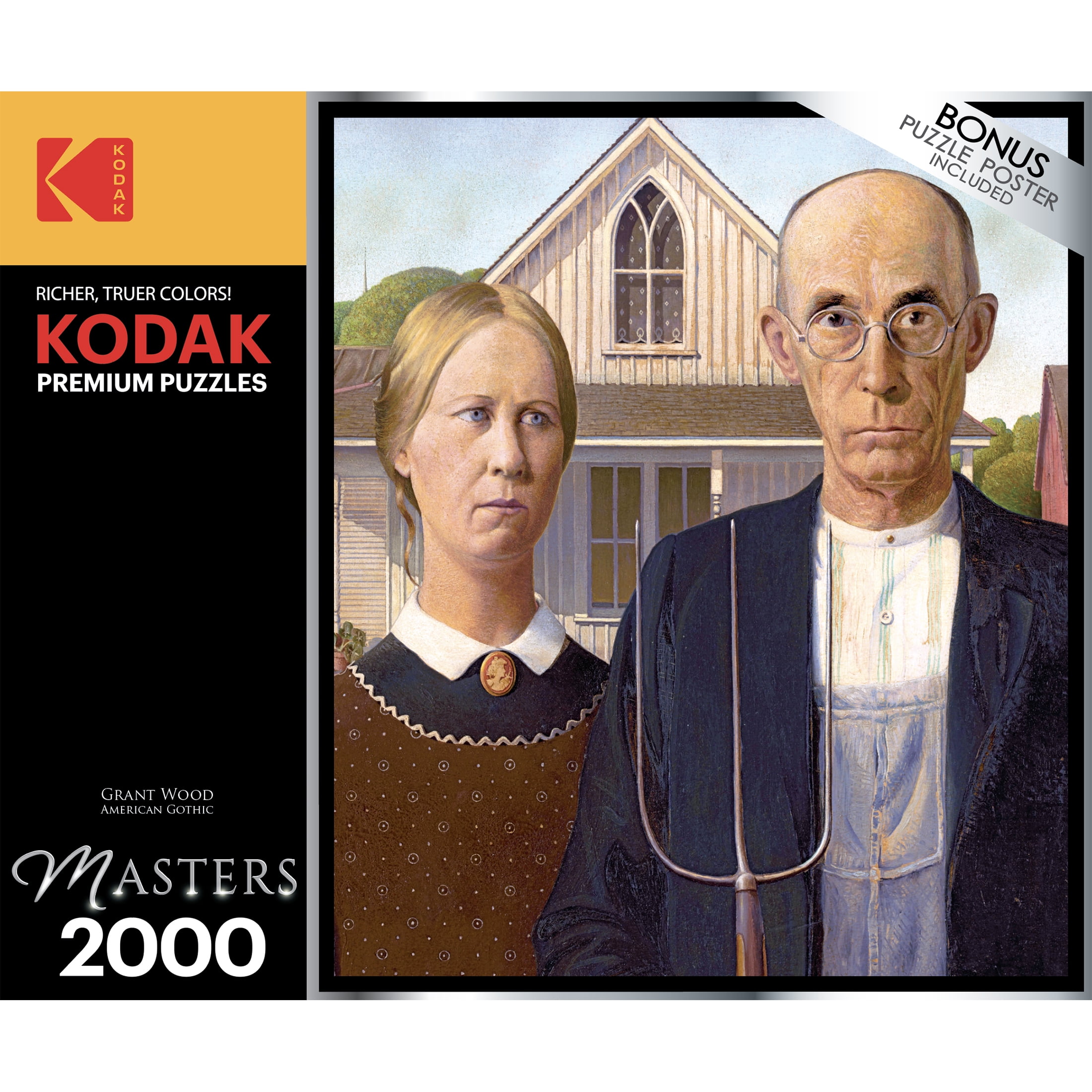 RoseArt Kodak Masters 2000-Piece American Gothic by Grant Wood Jigsaw Puzzle
