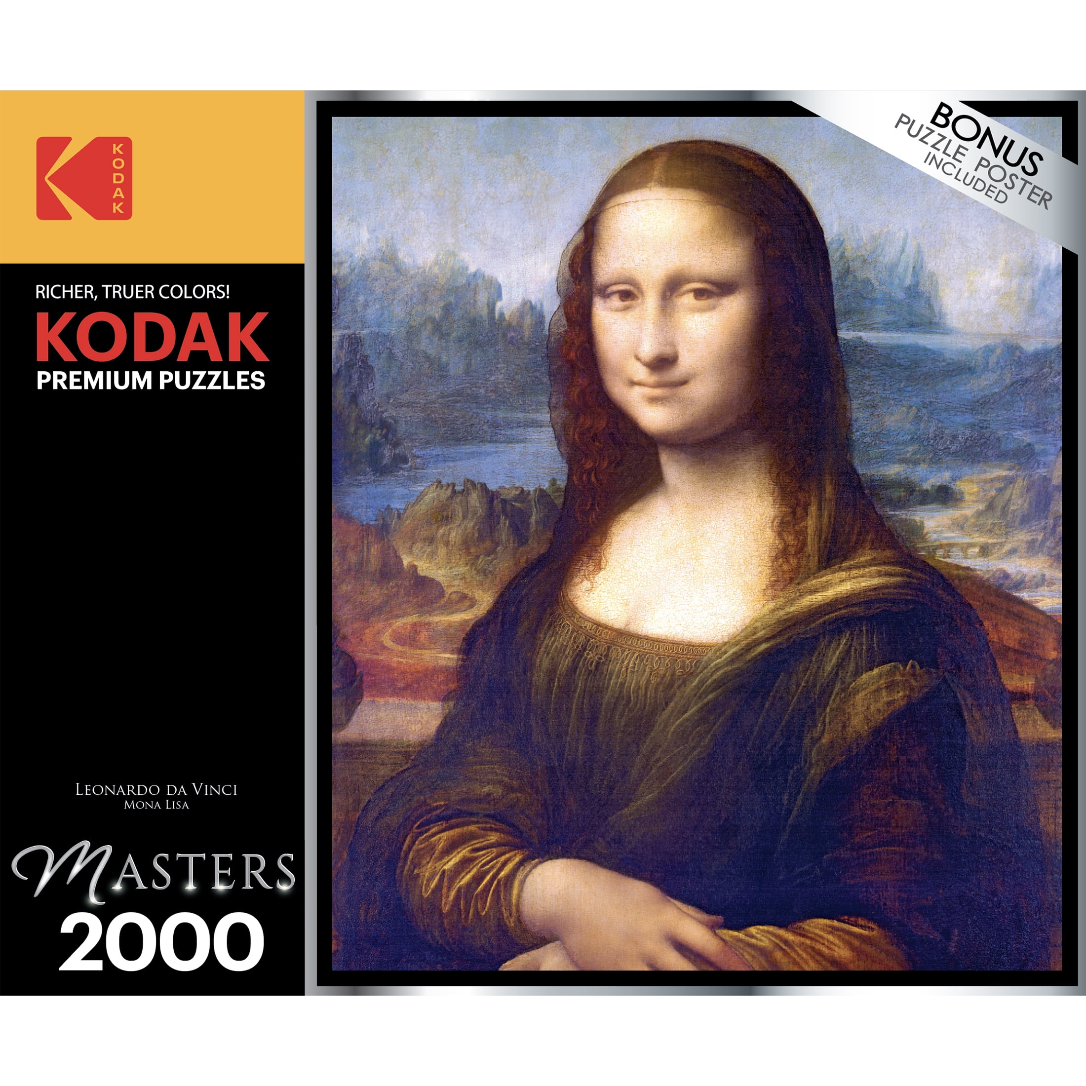 RoseArt Kodak Masters 2000-Piece Mona Lisa by Leonardo Da Vinci