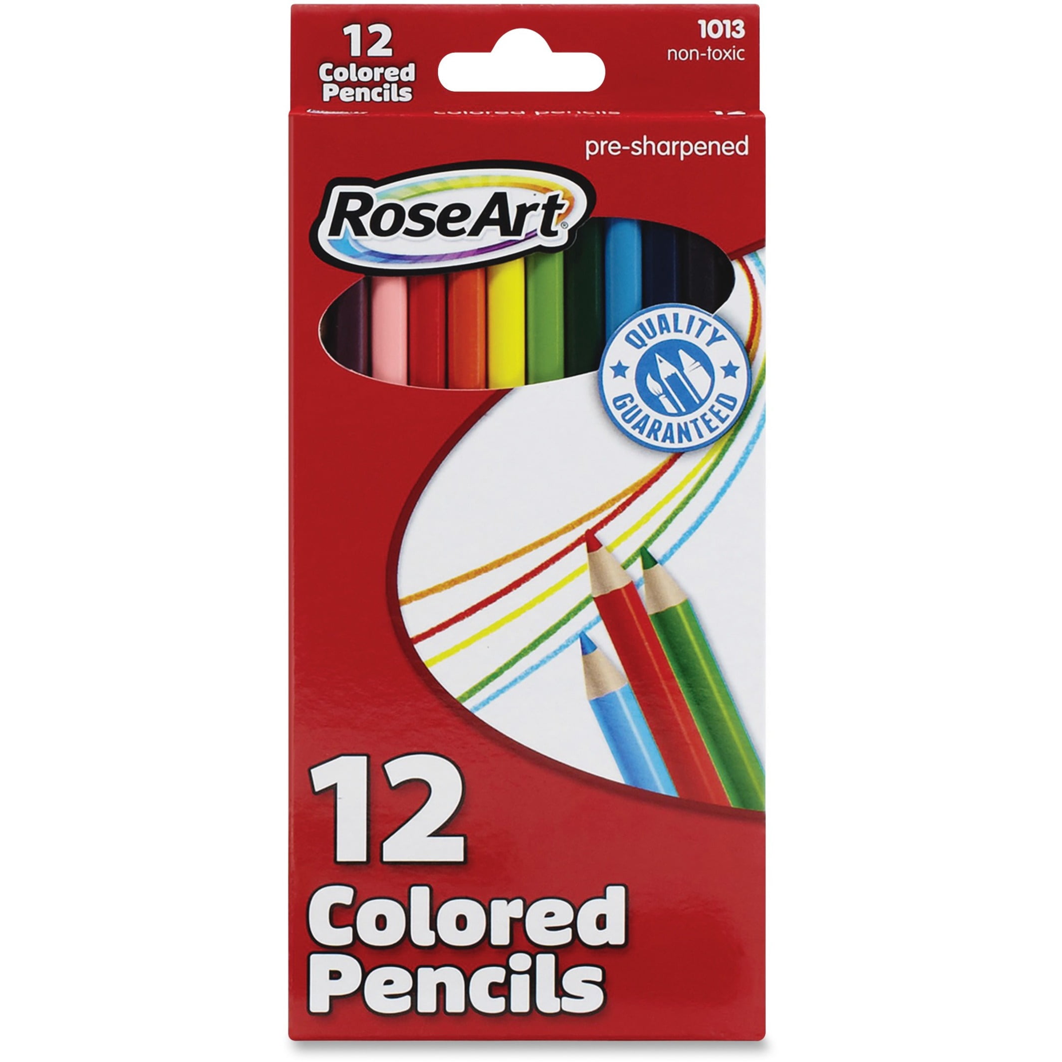 RoseArt, RAIDFB59, Pre-Sharpened 12 Colored Pencils, 12 / Set