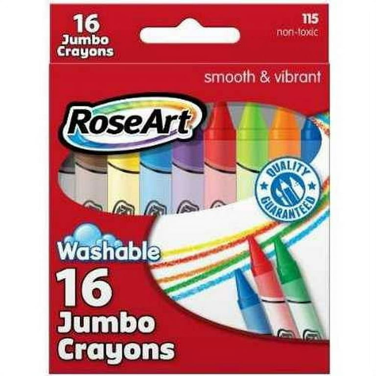 Cra-Z-Art Jumbo Washable Crayons, Assorted Colors, Pack Of 16 Crayons