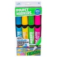 thumbnail image 1 of RoseArt Washable Sidewalk Chalk Paint Neon Jumbo Markers, 4 Count, 1 of 2