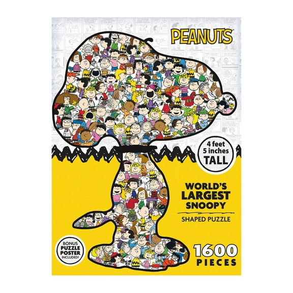 RoseArt World's Largest Snoopy 1600 Piece Jigsaw Puzzle  Fun & Challenging Puzzle for All Ages