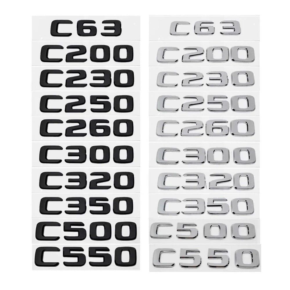 RoseOcean Car Trunk Letters Logo Emblem Badge Decals Sticker For ...