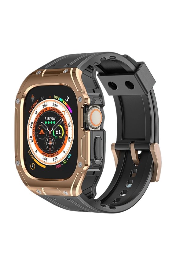 Case+Strap for Apple Watch Ultra 2 49mm Modification Kit TPU Bumper Sport Silicone Band