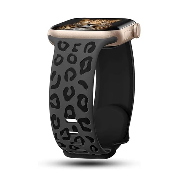 RoseOcean Engraved Silicone Sport Band for Apple Watch Ultra 2 49mm 46mm 45mm 44mm Series 10 9 8 7 6 SE