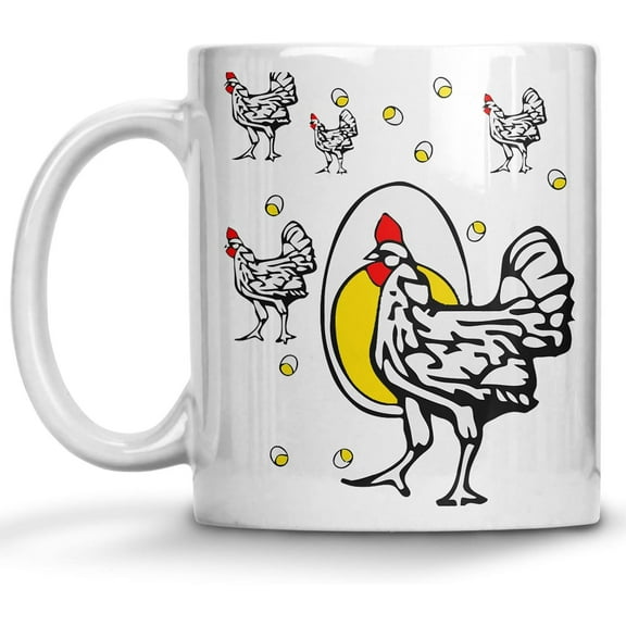 Roseanne Chicken Mug, Chicken Coffee For Chicken Lovers, Rooster Coffee Mug, Crazy Chicken Lady, Backyard Chicken Farmers Gifts, Morning Person, Chicken Cup, Rustic Farmer Gifts Mugs 11oz
