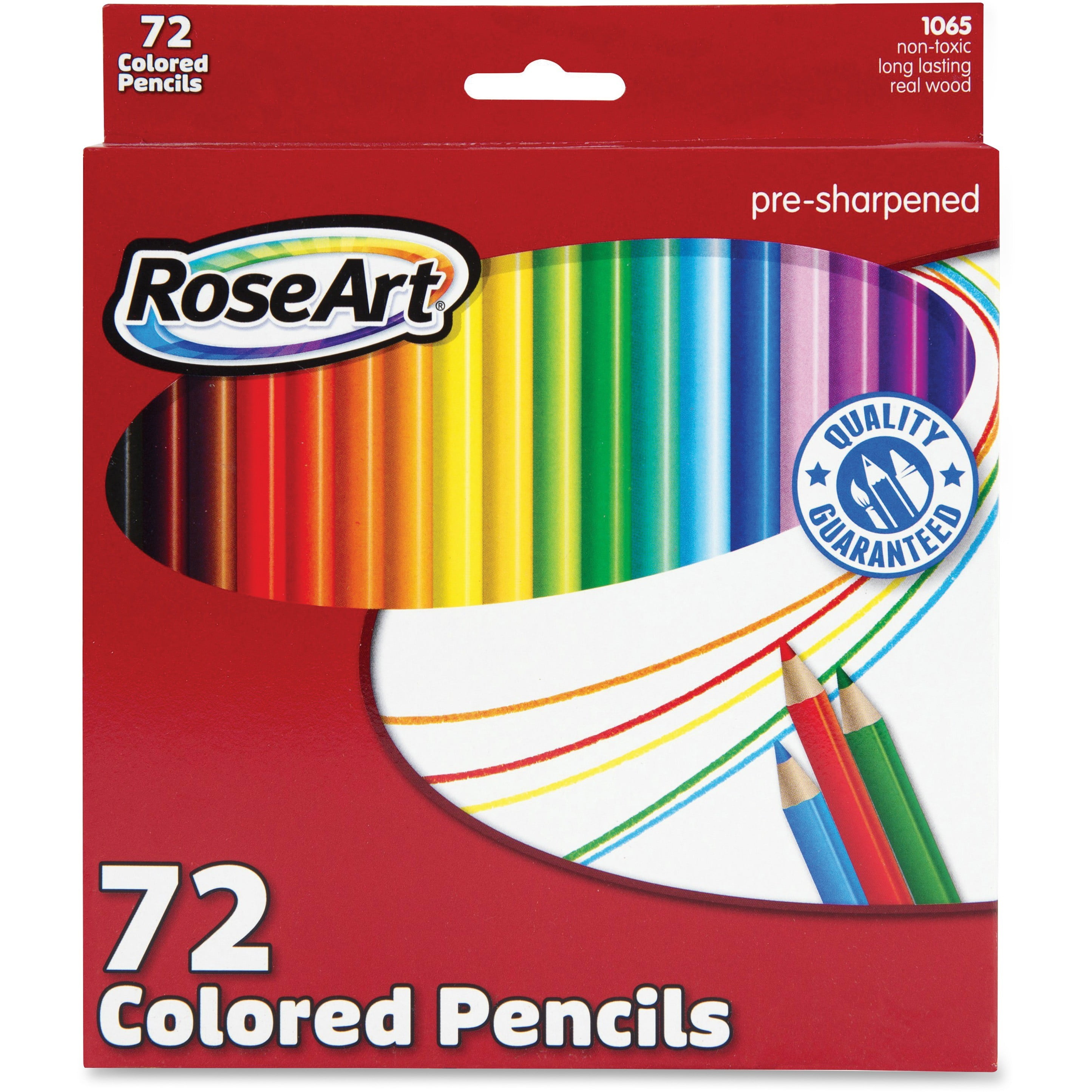 RoseArt Premium 72ct Colored Pencils – Art Supplies for Drawing, Sketching, Adult Colors, Soft Core Color Pencils 72 Pack, Multi
