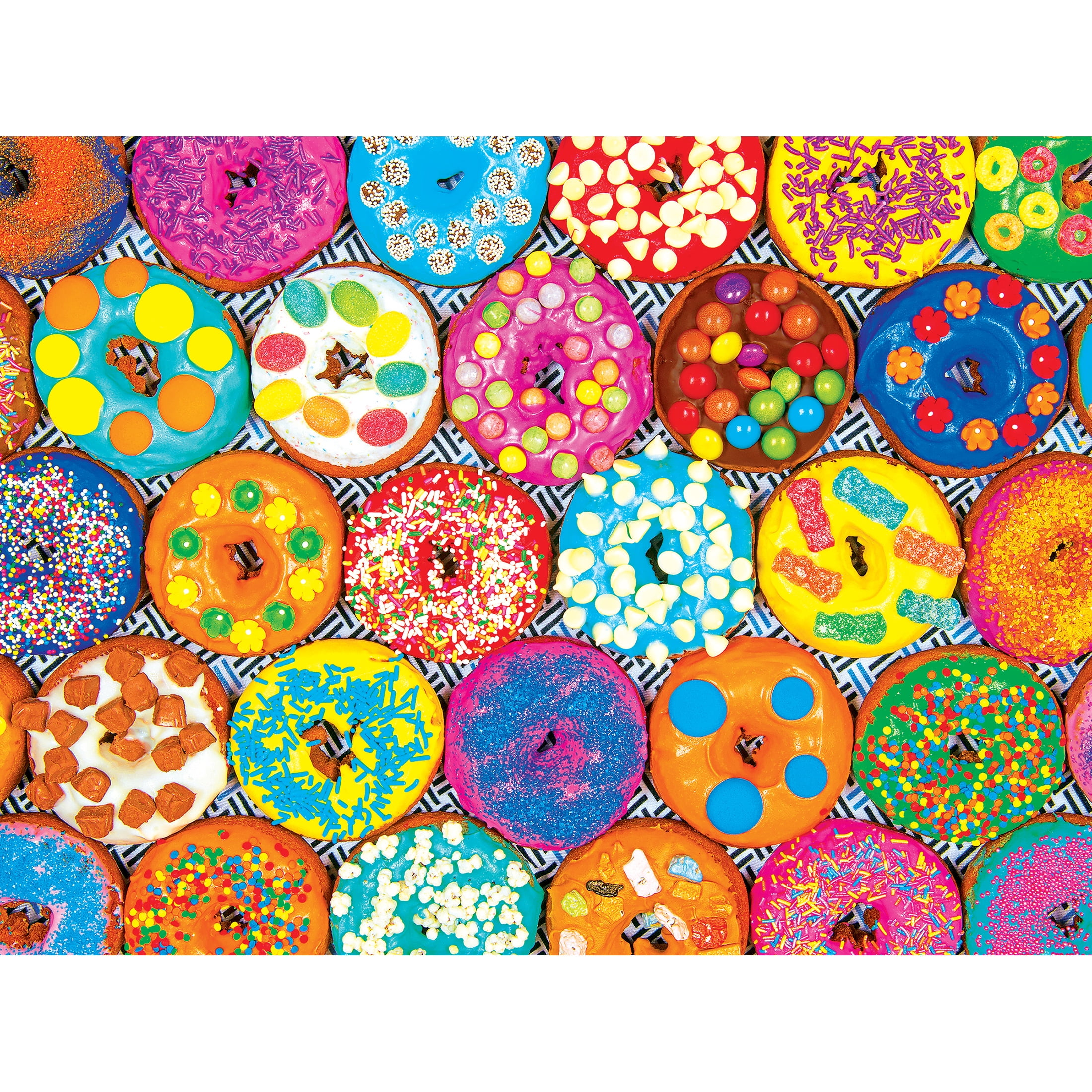 Roseart Colorluxe 500 Piece Colorful Candy Donuts Jigsaw Puzzle
