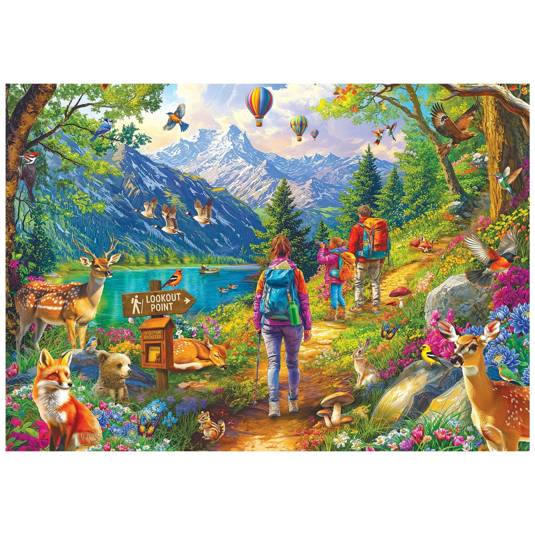 Roseart Colorluxe 500PC Mountain Hiking Trail