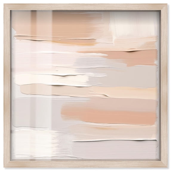 Roseate Cream Tones I Shadowbox Print Neutral Abstract Art by Art ...