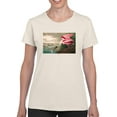 thumbnail image 1 of Roseate Spoonbill. T-Shirt Women -John James Audubon Designs, Female Large, 1 of 4