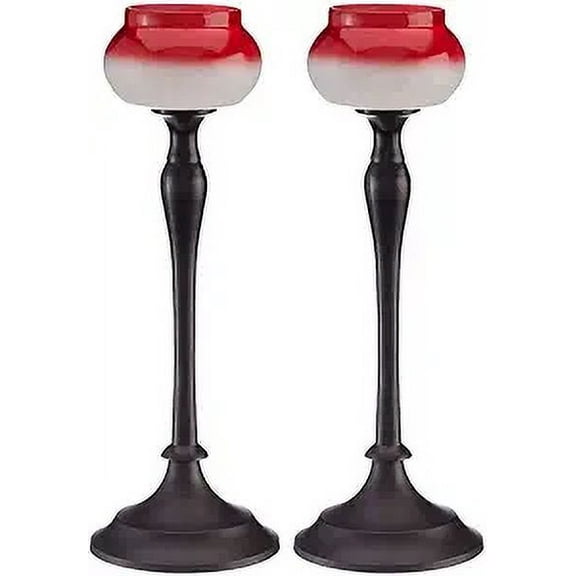 Roseberry Collection T-Lite Handmade Glass Votive Candle Holders for Weddings and Home Decor, (Set of 2) Small