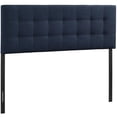 thumbnail image 1 of Modern Fabric Full Tufted Panel Headboard in Navy, 1 of 4