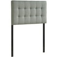 thumbnail image 1 of Modern Fabric Twin Tufted Panel Headboard in Gray, 1 of 5