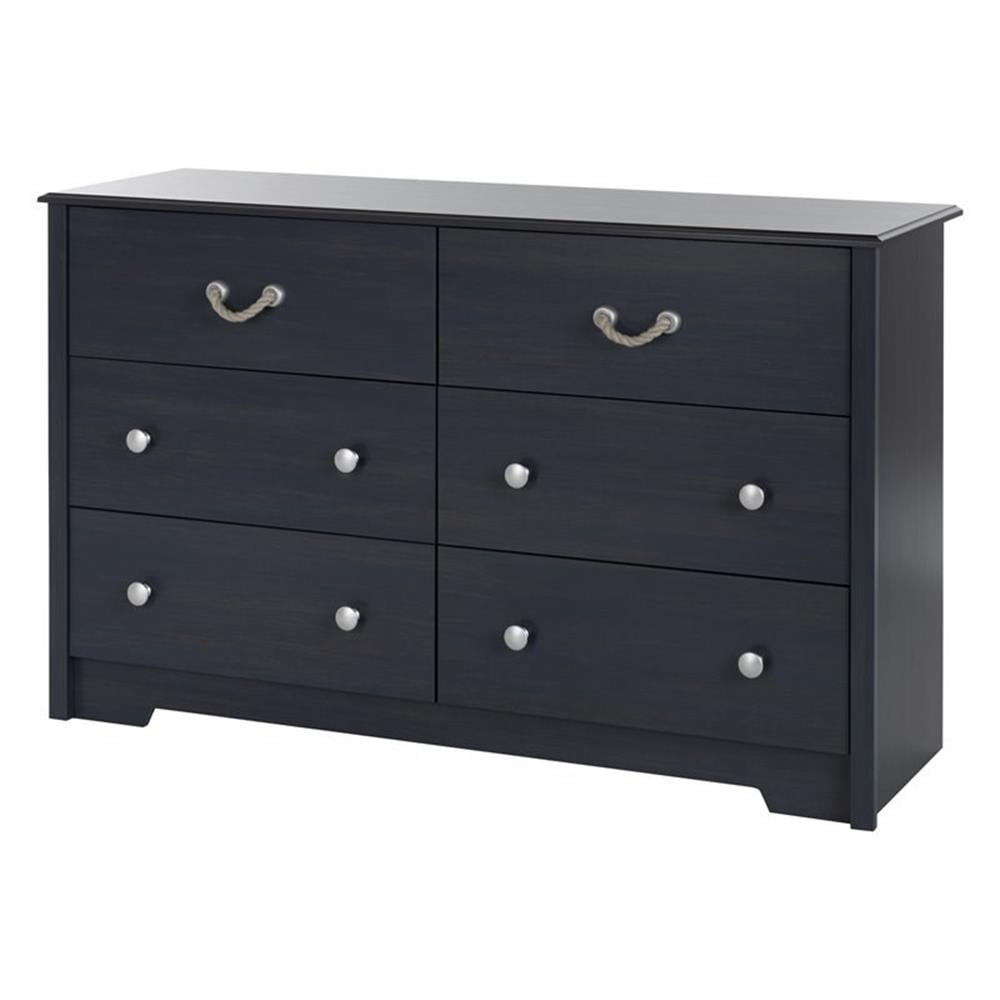 Rosebery Kids Contemporary 6 Drawer Dresser in Blueberry