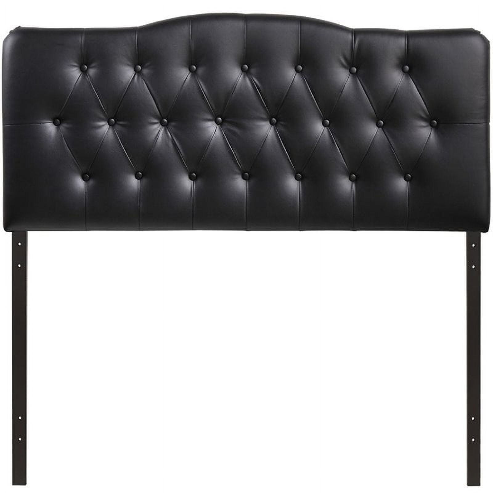 Rosebery Kids King Tufted Panel Headboard in Black