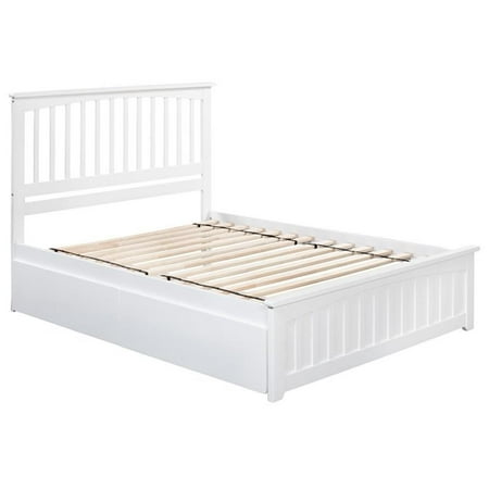Queen Storage Platform Bed in White