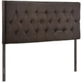 thumbnail image 1 of Rosebery Kids Queen Tufted Panel Headboard in Dark Brown, 1 of 4
