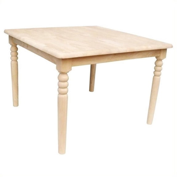 Rosebery Kids Solid Wood Unfinished Square Kids Table 32" x 32" Ready to Assemble