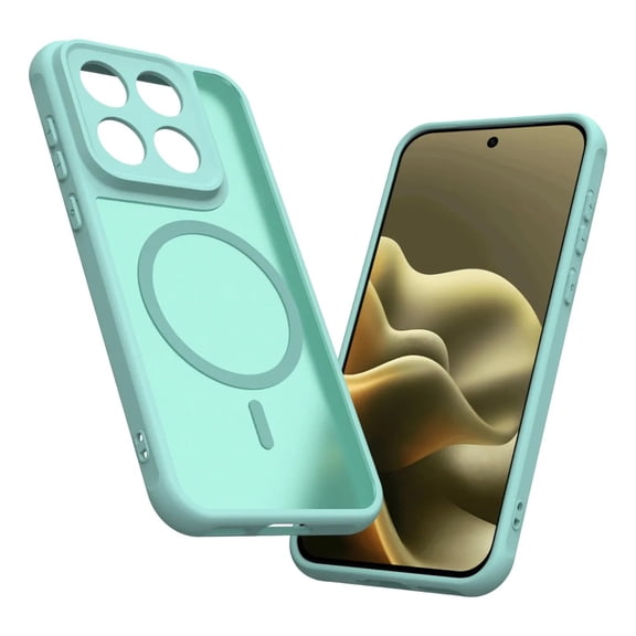 Rosebono Compatible Motorola Edge 2026 Case, Magnetic Translucent Matte Hybrid Gradient Transparent Soft TPU Clear Skin Cover Protection Case (Teal)