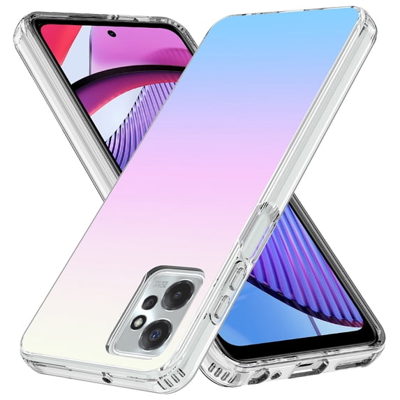Rosebono Compatible With Motorola Moto G 5G 2023 Case Bling Glitter Sparkle Laser White Ultra Transparent Fashion Cover Shockproof Case for Motorola Moto G 5G 2023