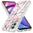 thumbnail image 1 of Rosebono Compatible With Motorola Moto G 5G 2023 Case Hybrid Bling Glitter Sparkle Laser Pink Polygon Geometric Marble Graphic Cover Case for Motorola Moto G 5G 2023, 1 of 5