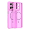 thumbnail image 1 of Rosebono Compatible Motorola Moto G Power 2025 / Moto G Power 2026 Case, Magnetic Translucent Matte Hybrid Gradient Transparent Soft TPU Clear Skin Cover Protection Case (Pink), 1 of 5
