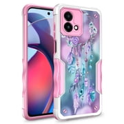 Rosebono Compatible With Motorola Moto G Stylus 5G 2023 Case, Hybrid Dual Layer Graphic Design Pattern Heavy Duty Protection Case For Motorola Moto G Stylus 5G 2023 Dream Catcher