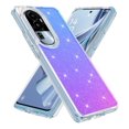 thumbnail image 1 of Rosebono Compatible With OPPO Reno 10 / Reno 10 Pro Case, Hybrid Glitter Sparkle Transparent Colorful Gradient TPU Skin Cover Protection Case (Blue/Purple), 1 of 4