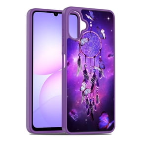 Rosebono Compatible With Samsung Galaxy A06 4G / A06 5G / Galaxy A07 Case, Graphic Design Translucent Matte Gradient Transparent Soft TPU Skin Cover Protection Case (Dream Catcher)