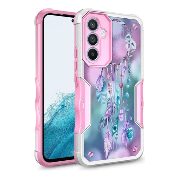 Rosebono Compatible With Samsung Galaxy A36 Case, Hybrid Dual Layer Graphic Design Pattern Heavy Duty Protection Case For Samsung Galaxy A36 (Dream Catcher)
