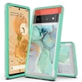 thumbnail image 1 of Rosebono Compatible With Google Pixel 7A, Hybrid Graphic Design Pattern Cover Case (Green Marble), 1 of 4