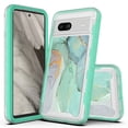 thumbnail image 1 of Rosebono Compatible With Google Pixel 8, Hybrid Graphic Design Pattern Cover Case (Green Marble), 1 of 4
