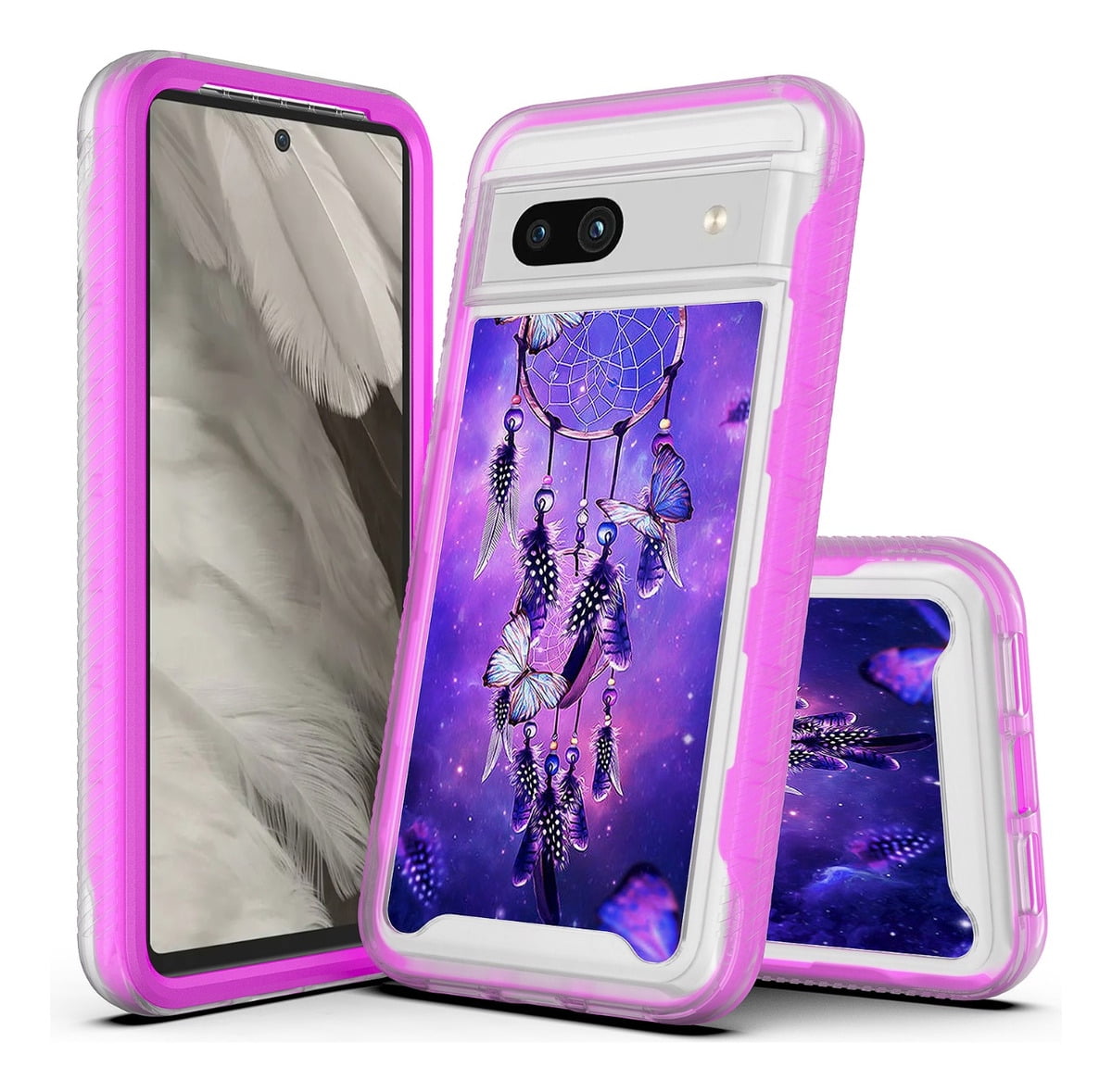 WallCraft Back Cover for Google Pixel 9 Pro XL (FEATHER, DREAM CATCHER, COLORFUL, TEXTURE, PRETTY - WallCraft