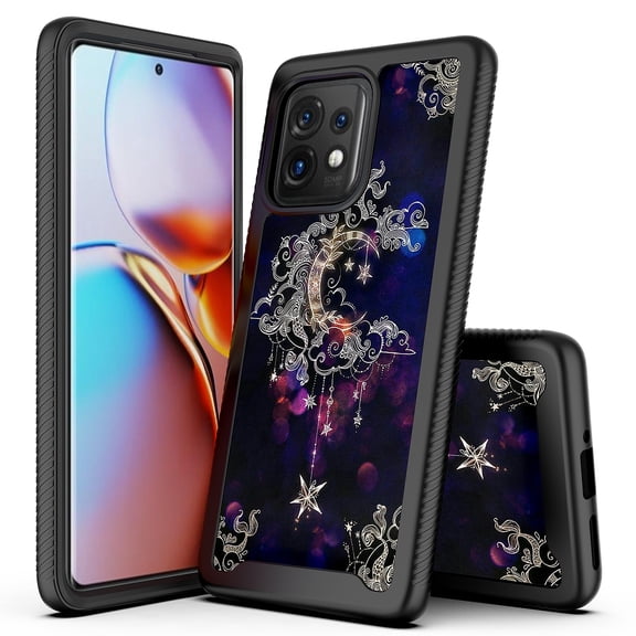 Rosebono Compatible With Motorola Edge Plus 2023 / X40 / X40 Pro, Hybrid Graphic Design Pattern Cover Case (Wiccan)