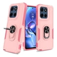 thumbnail image 1 of Rosebono Compatible With Motorola Moto G Stylus 2025 / Moto G Stylus 2026 Case, Hybrid Case With Adjustable Integrated Ring Kickstand (Pink), 1 of 5