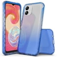 thumbnail image 1 of Rosebono Compatible With Samsung Galaxy A04E / A03(NOT For A03S), Hybrid Gradient Transparent Soft TPU Clear Skin Cover Protection Case (Blue), 1 of 4