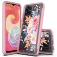 thumbnail image 1 of Rosebono Compatible With Samsung Galaxy A04E/A03(NOT For A03S), Hybrid Graphic Design Pattern Cover Case (Flower), 1 of 4