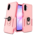 thumbnail image 1 of Rosebono Compatible With Samsung Galaxy A07 Case, Hybrid Case With Adjustable Integrated Ring Kickstand (Pink), 1 of 5