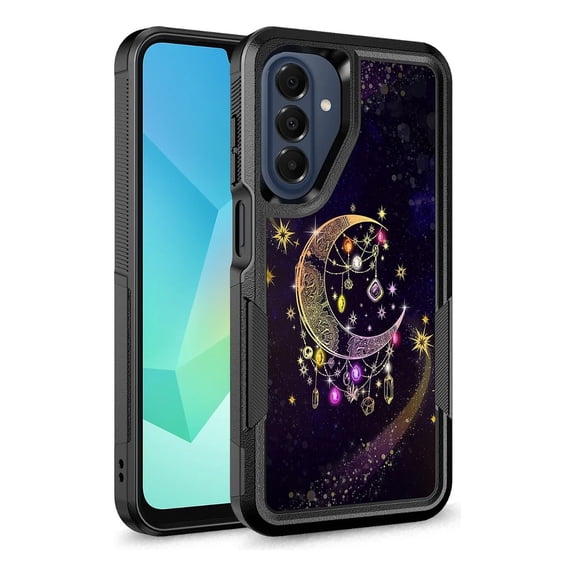 Rosebono Compatible With Samsung Galaxy A17 / A26 Case, Hybrid Dual Layer Graphic Design Pattern Heavy Duty Protection Case (Wiccan)