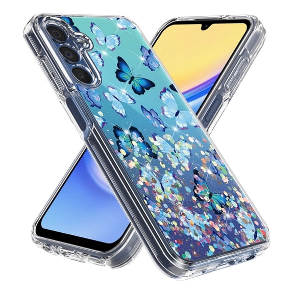 Rosebono Compatible With Samsung Galaxy A26 Case / Samsung Galaxy A17 Case, Hybrid Graphic Design Pattern Cover Case (Butterfly)