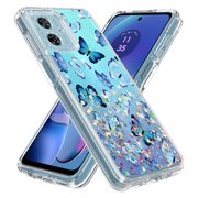 Rosebono Compatible With Samsung Galaxy A55 Case, Hybrid Graphic Design Pattern Cover Case Butterfly