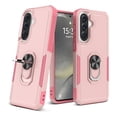thumbnail image 1 of Rosebono Compatible With Samsung Galaxy A57 Case, Hybrid Case With Adjustable Integrated Ring Kickstand (Pink), 1 of 5