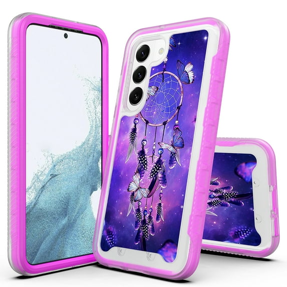 Rosebono Compatible With Samsung Galaxy S23 FE Case, Hybrid Graphic Design Pattern Cover Case (Dream Catcher)