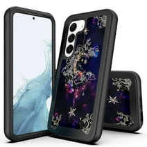 Rosebono Compatible With Samsung Galaxy S23 FE Case, Hybrid Graphic Design Pattern Cover Case (Wiccan)