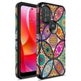 thumbnail image 1 of Rosebono Phone Case for Motorola Moto G Pure 2021 / Moto G Power 2022, Slim Hybrid Shockproof Graphic Fashion Cover Armor Case (Colorful Mandala), 1 of 5