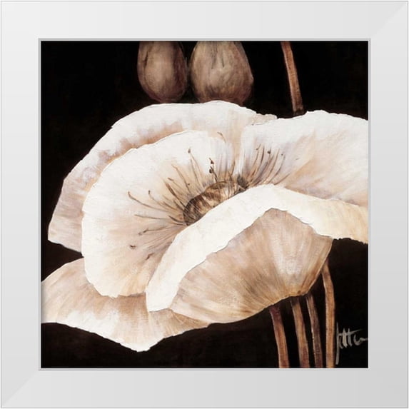 Roseboom, Jettie 12x12 White Modern Wood Framed Museum Art Print Titled - Amazing poppies I