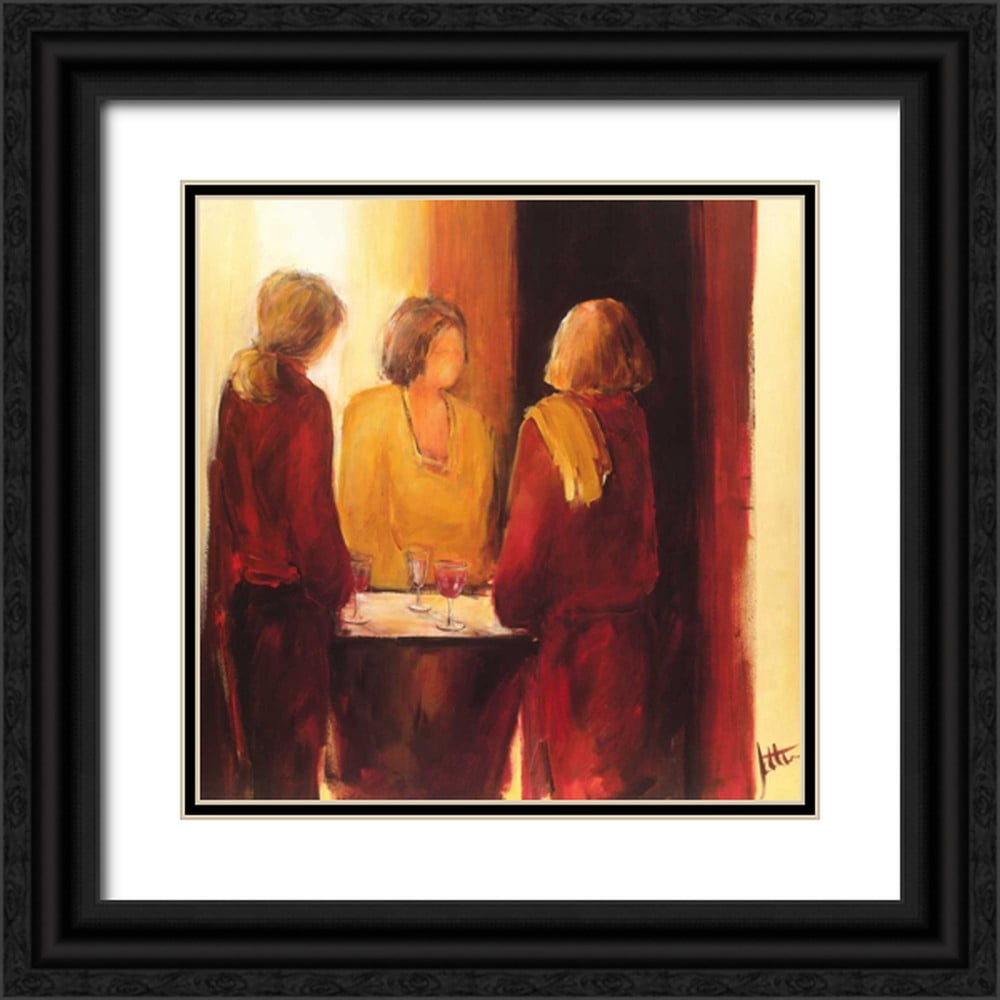 Roseboom, Jettie 20x20 Black Ornate Wood Framed with Double Matting Museum Art Print Titled