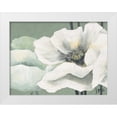 thumbnail image 1 of Roseboom, Jettie 32x25 White Modern Wood Framed Museum Art Print Titled - Poppy in Green II, 1 of 4